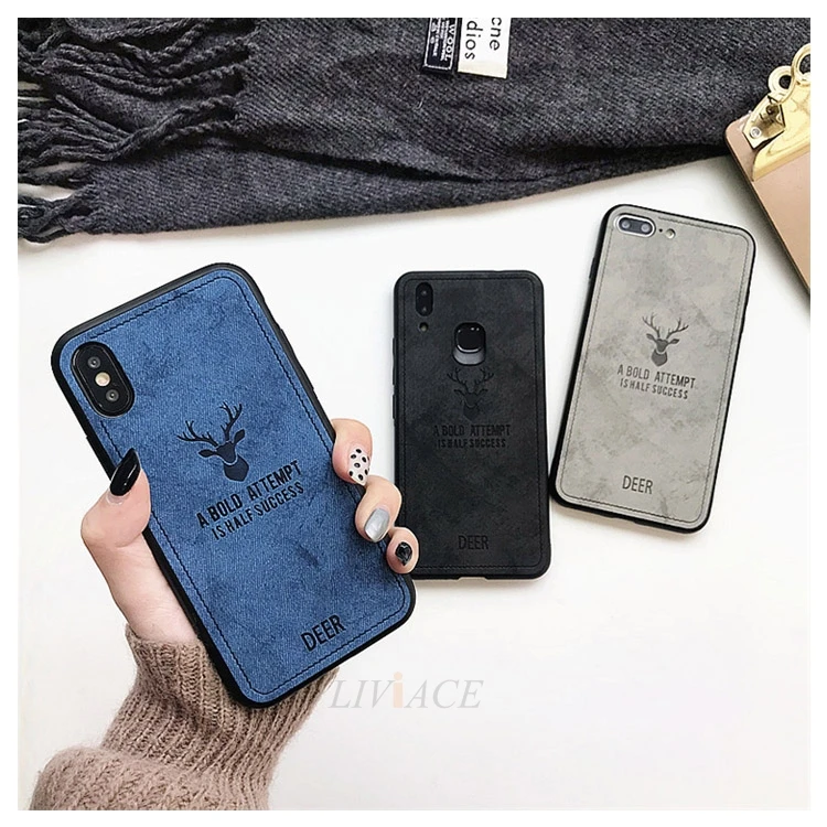 Тканевый чехол для телефона с оленем для iphone 5 s 5s se iphone5 для iphone 11 pro x xs xr max 6 6s 7 8 plus кожаный чехол из ТПУ