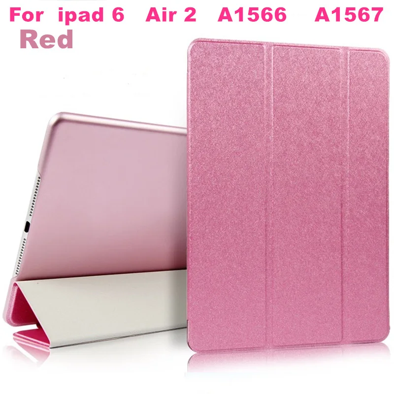Для ipad Air 2 Air 1 чехол 9,7 Funda силиконовый мягкий чехол для задней панели из искусственной кожи чехол для ipad 6th для ipad 5 6 Чехол - Цвет: For Air 2 Red