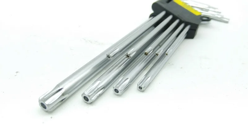 New 9pcs/set T10-T50 Elongated type L Security Torx Screwdriver Bit tools | Инструменты