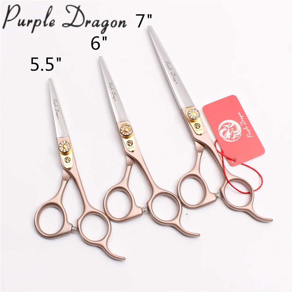 Профессиональные Парикмахерские ножницы 6 дюймов 17 5 см 440C Purple Dragon для стрижки