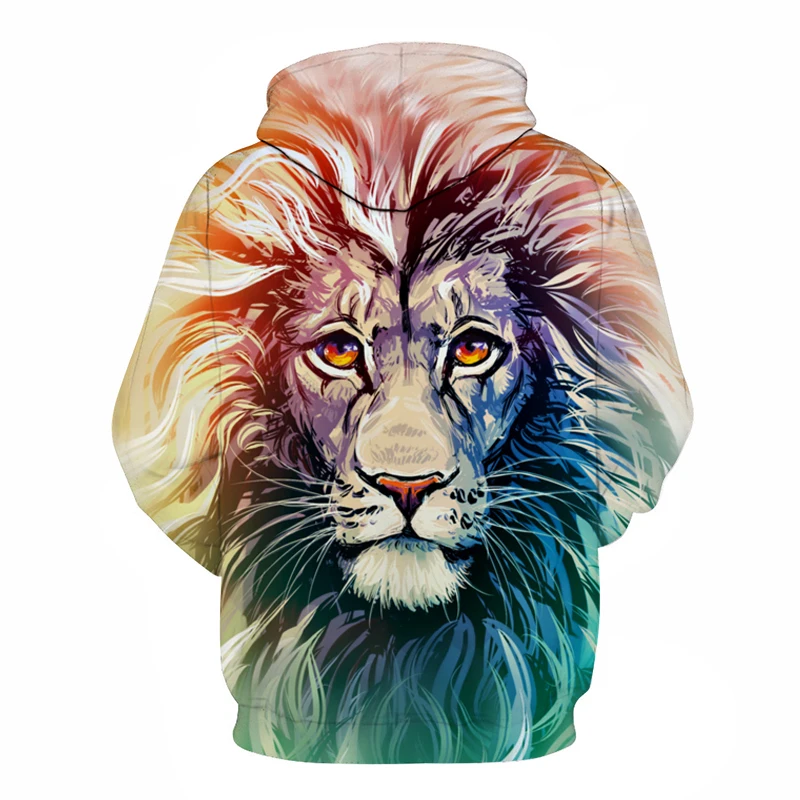 

Ancient Lion Printed Men Hooded Sweatshirts Women Hoodies Animal 3D Tracksuit Casual Autumn Male Pullover Streetwear