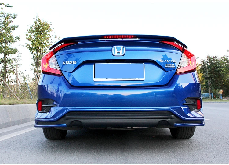 Неокрашенное крыло заднего багажника из АБС пластика подходит для Honda Civic 2016