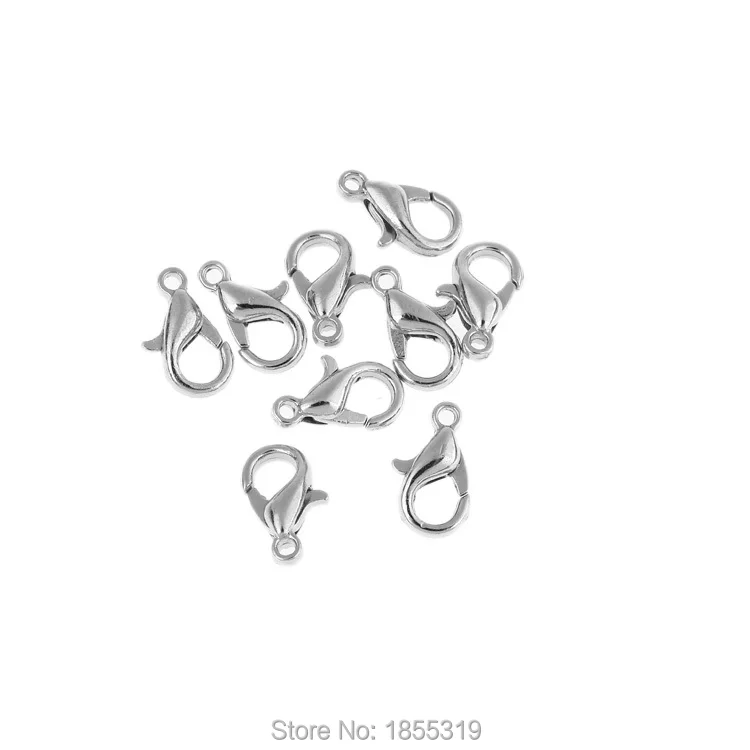 

50 шт., застежка-карабин для мужских и женских ожерелий, браслетов, цепочек, фурнитура для изготовления ювелирных изделий, 8 мм