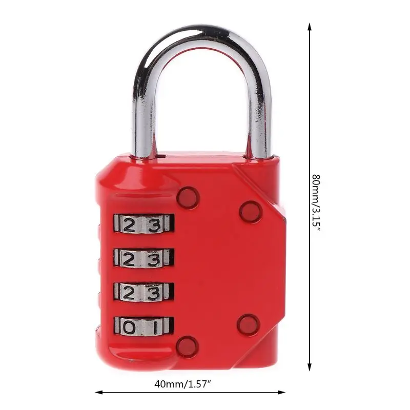 4 значный комбинированный замок безопасности Восстановленный сверхмощный