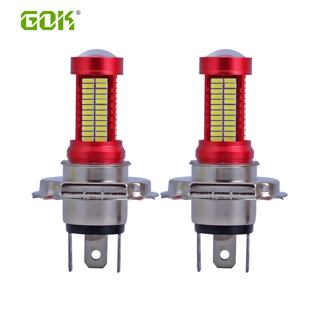 1 шт. Автомобильный светодиодный противотуманный фонарь H7 H4 106smd 4014 чип 30 Вт авто