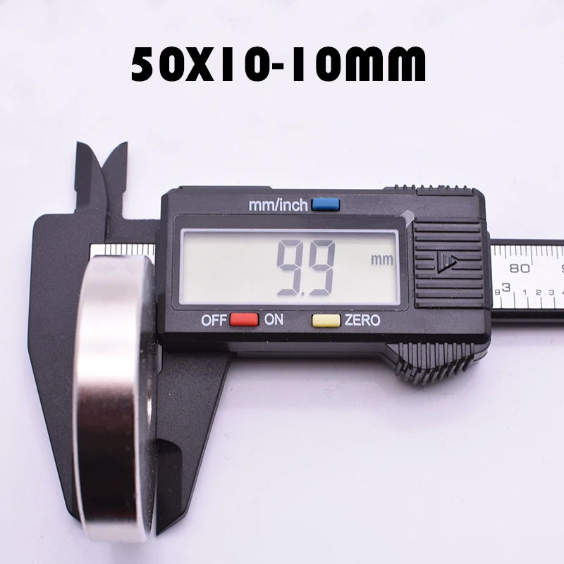1 шт. неодимовый магнит 50x10 мм с отверстием 10 N52 круглые супер мощные неодимовые