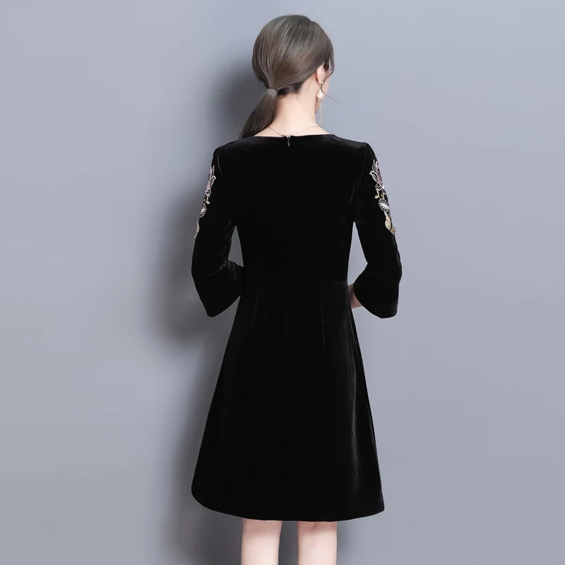 4XL Повседневное платье для женщин 2019 весна новые женские платья 3/4 рукав o