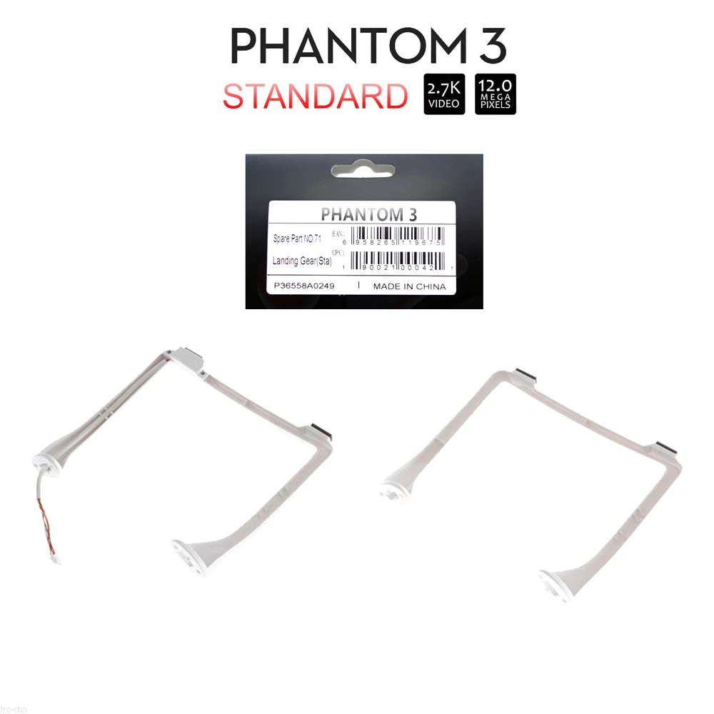 100% Original Brand New Spare Part Landing Gear With Compass For Quadcopter DJI Phantom 3 Standard RC Drone | Электроника