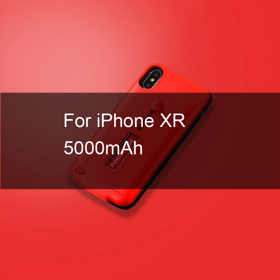 For iPhone XR Чехол для зарядного устройства HORUG для iPhone 6, 7, 8, 6s Plus, чехол для аккумулятора s, чехол для зарядного устройства s для iPhone X, XR, Xs, чехол для зарядки аккумуляторов - Цвет: For iPhone XR