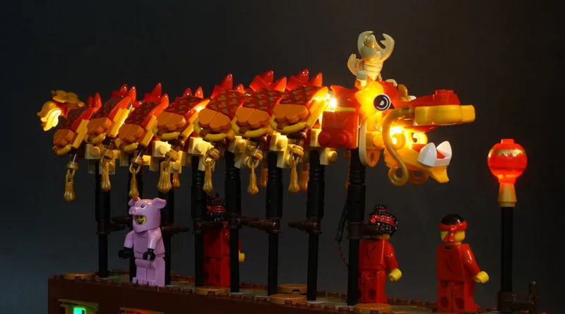 Led Light Kit Set For 80102 Dragon Dance Model DIY Toys (Not Included Building Blocks) | Игрушки и хобби