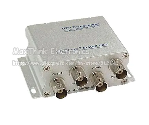 4 BNC-канала к RJ45 CCTV UTP видеопередатчик трансивер Пассивный балун бесплатная