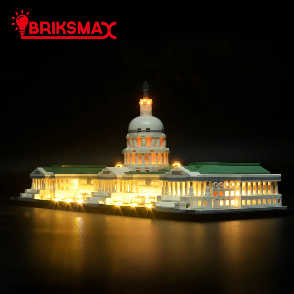 Комплект для светодиодсветильник Ки BriksMax архитектуры 21030 капитал США (модель в