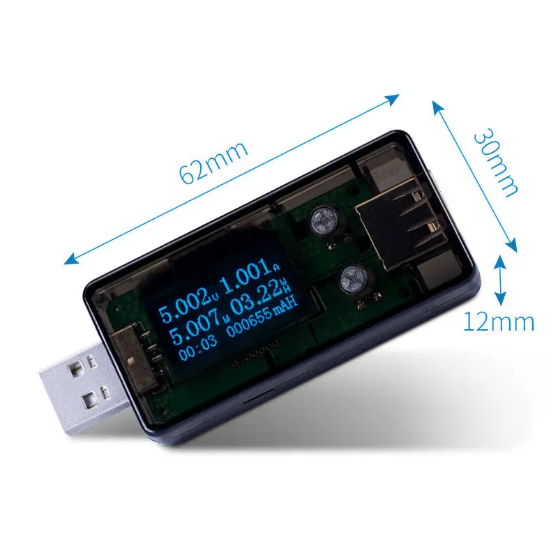 OLED тестер USB зарядное устройство Doctor Напряжение Ток Мощность измеритель мощности