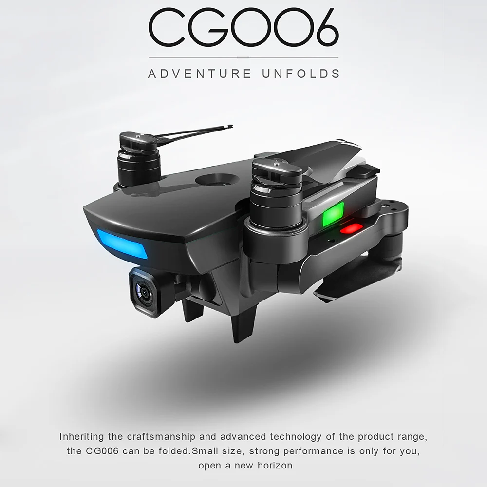 Дрон CG006 с камерой 1080P широкоугольный 5G Wi Fi FPV GPS позиционирование управляемый