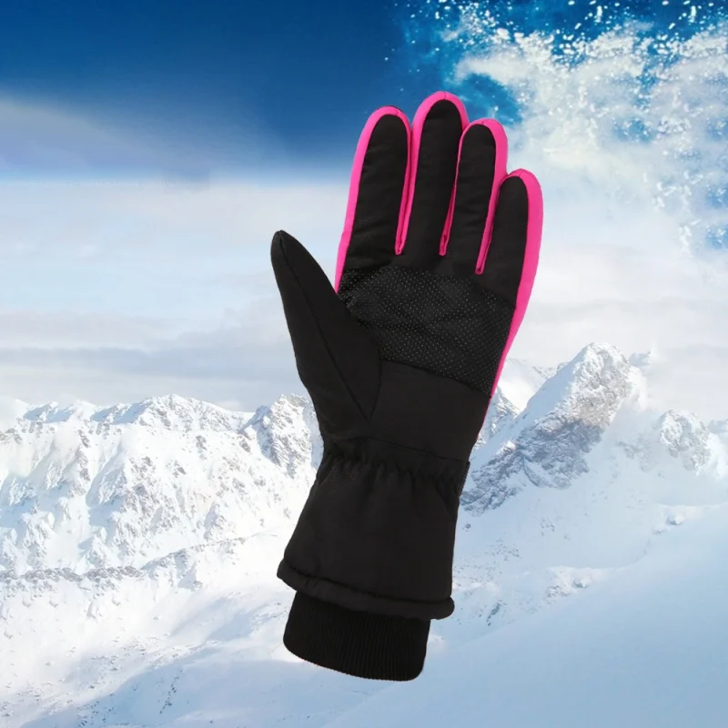 Полный Пальцы Windstopper теплые перчатки для сноуборда унисекс ветрозащитные