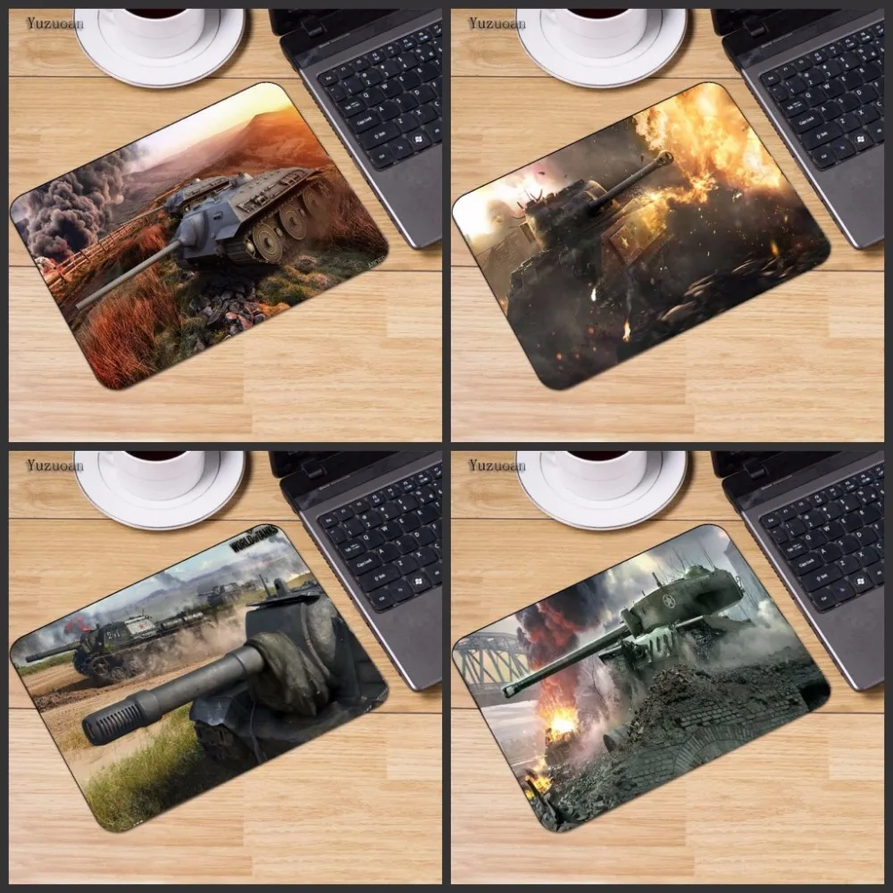 Yuzuoan Cool World Of Tanks коврик для мыши большой Мыши Компьютерный Wot натуральный каучук