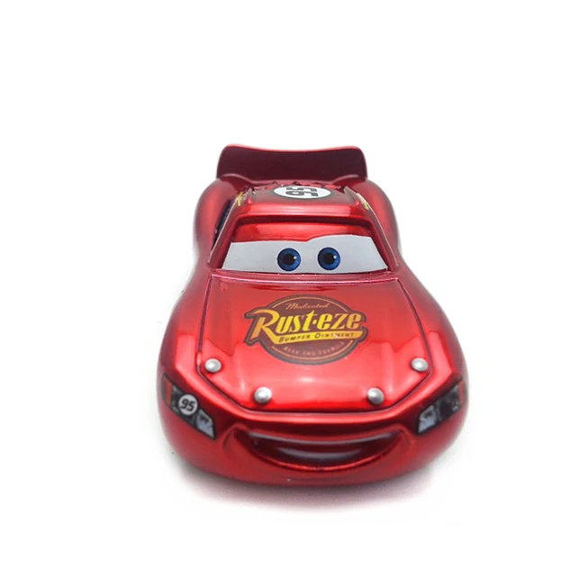 Disney Pixar Cars Gold Dinoco синий черный полицейский Молния Маккуин литой игрушечный автомобиль для детей 1:55 Свободный бренд и