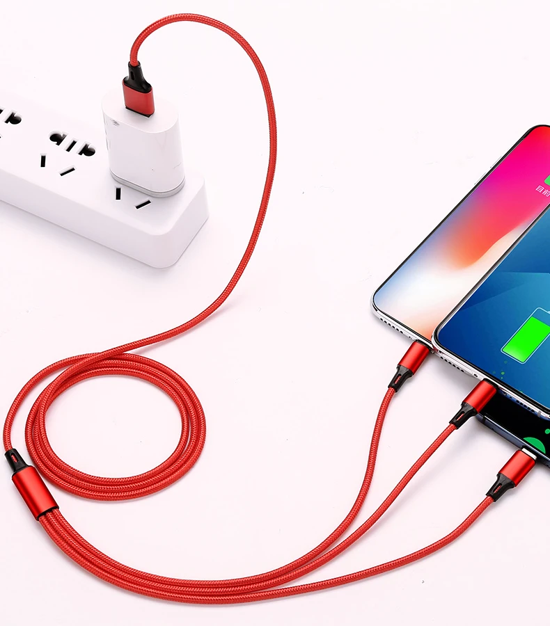 3 в 1 Micro usb type C кабель для зарядного устройства Мульти Usb порт несколько Usb кабель для зарядки Usbc кабели для мобильных телефонов для samsung