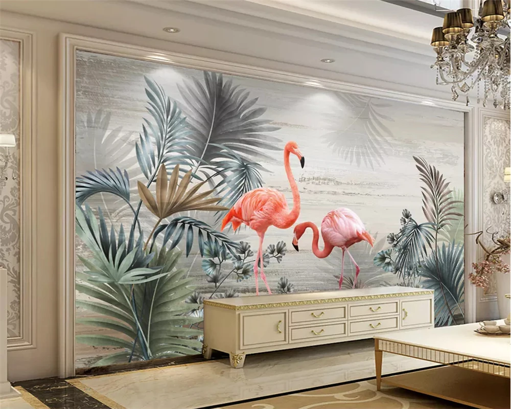 Обои для студийной фотосъемки с изображением листьев и птиц Северное растение |