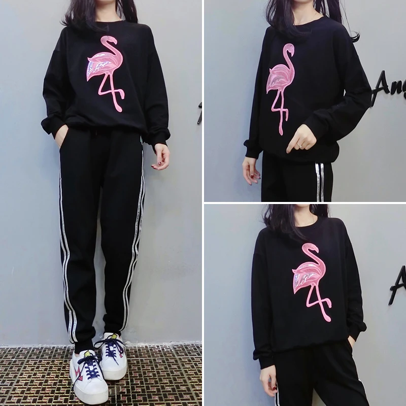 Костюм спортивный женский Повседневный из 2 предметов комплект свободного