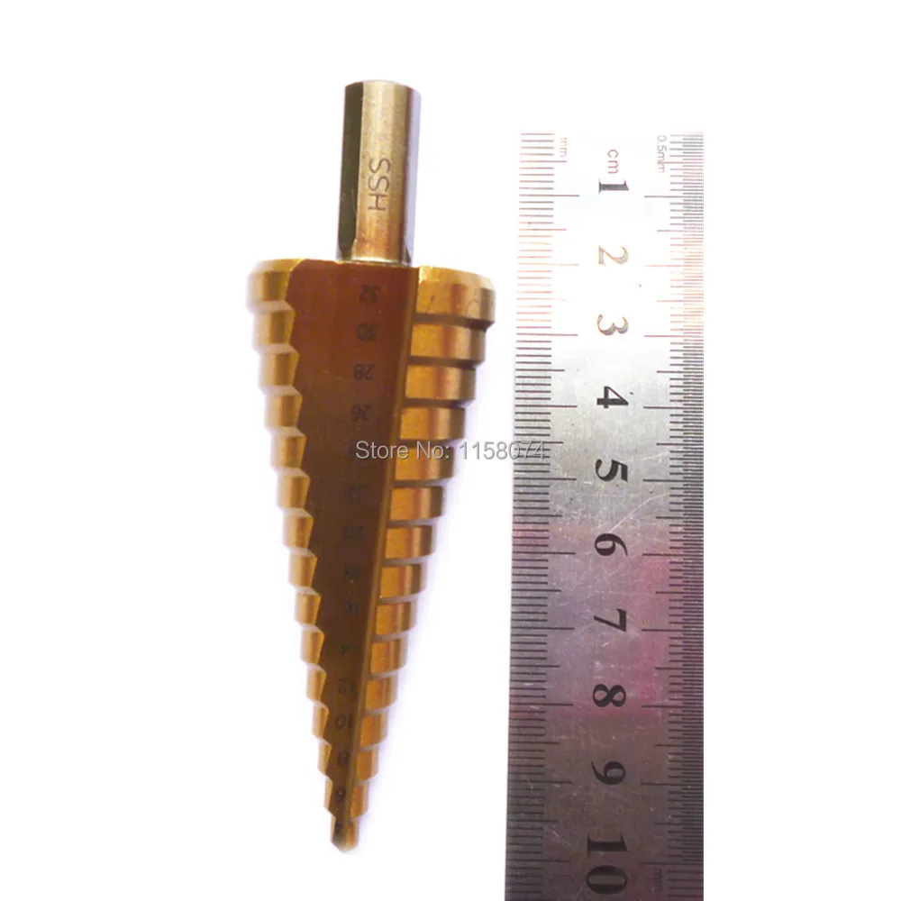 3pc Step Drill Bit Set Titanium Hss Industrial Reamer Metric 4-12mm 4-20mm 4-32mm Core Multiple Hole Cutter | Инструменты
