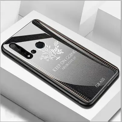 Прозрачный Чехол из закаленного стекла с изображением оленей травы для huawei Nova 5i мягкий силиконовый Жесткий чехол для huawei Nova 5i - Цвет: Прозрачный