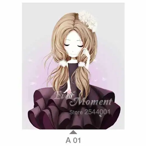 A01 Ever Moment 5D алмазная вышивка с цветочным рисунком для девочек Diy Алмазная вышивка крестиком домашняя фотография картина ремесло ASF597 - Цвет: A01