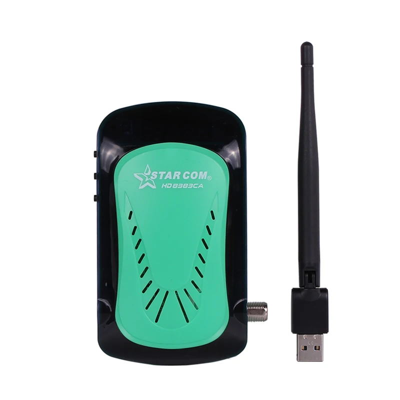 With USB WIFI STARCOM 4K приемник спутниковый Dvb S2 ТВ-тюнер цифровая ТВ-приставка поддержка M3U IP ТВ спутниковый ТВ-приёмник цифровая телеприставка - Цвет: With USB WIFI