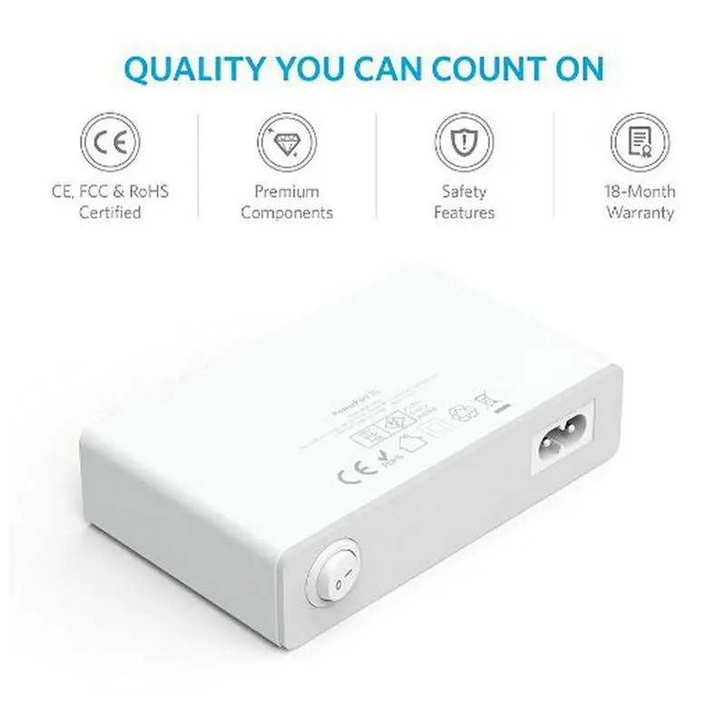 Универсальное зарядное устройство с 10 USB-портами А 50 Вт | Мобильные телефоны и