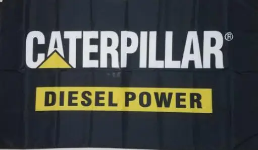 

New Black Car Racing Banner Flags For Caterpillar Diesel PowerFlag 3ftx5ft