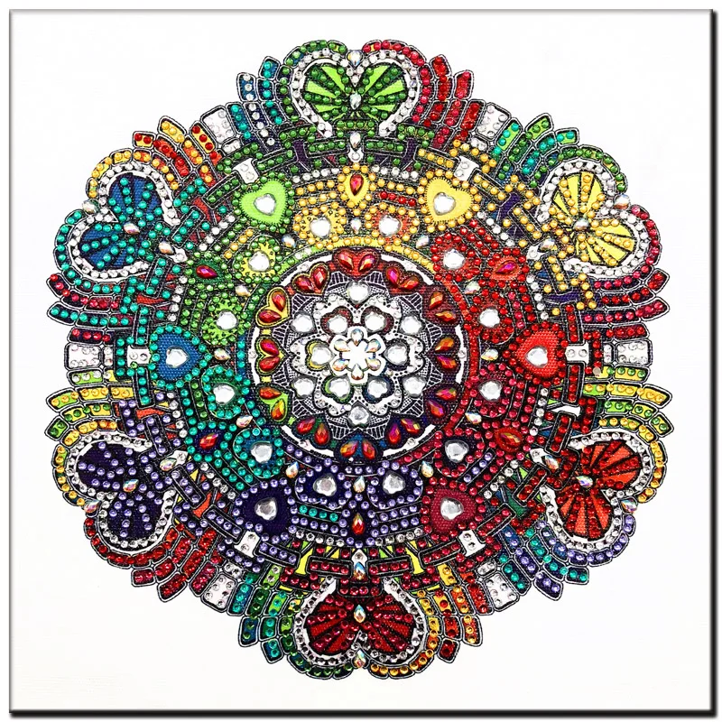 Алмазная вышивка 5D RUBOS для рукоделия алмазная мандалы слона цветов картина