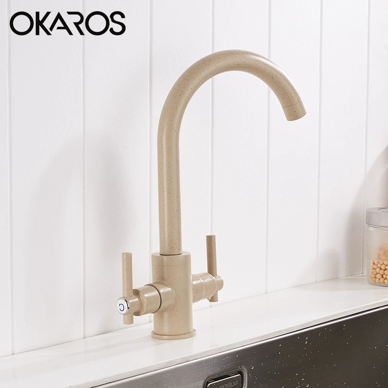 OKAROS Большая распродажа промоакция двойной фильтр для воды кухонный смеситель