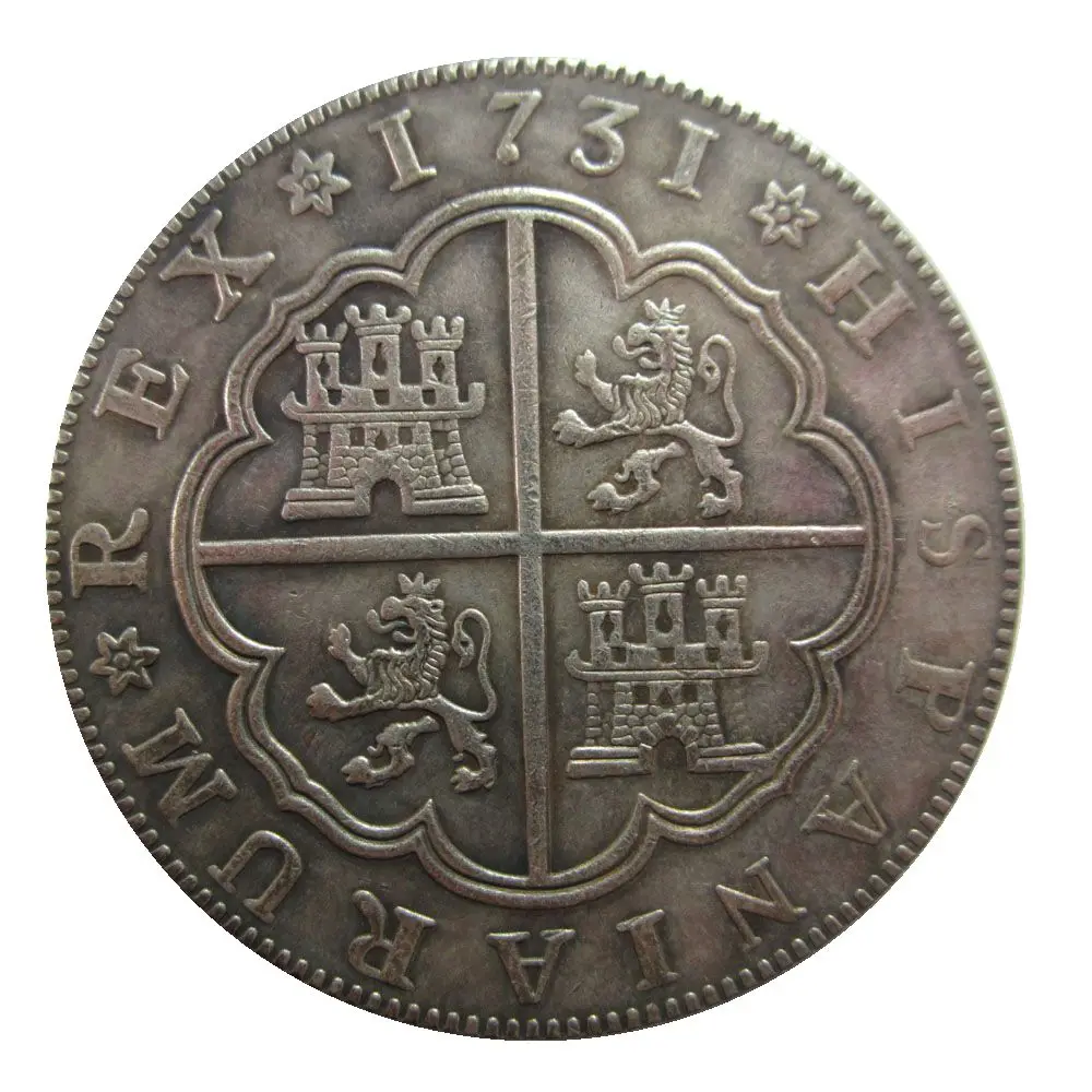 Дата 1731 1809 1813 1869 1873 Испания Reales копия монет