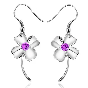 Набор ювелирных изделий Vashiria Clover позолоченные серьги с золотым цветком белого и