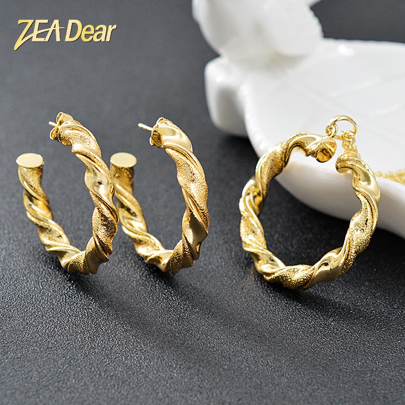 ZEA Dear Jewelry Romantic Findings Copper Set For Women Earrings Necklace Pendant Wedding | Украшения и аксессуары
