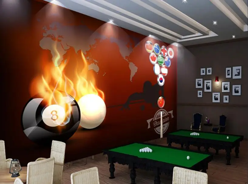 

Фотообои на заказ 3D фрески обои пламя бильярдные обои для стен 3 d гостиная спальня