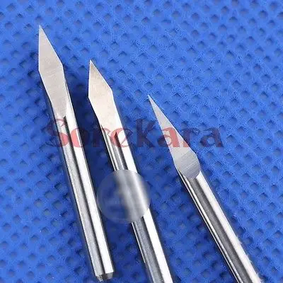 3.175*0.1mm 45 Degree 3 Edge Carbide Woodworking Tools Pypamid For CNC Router Machine Face Carving Bits | Инструменты