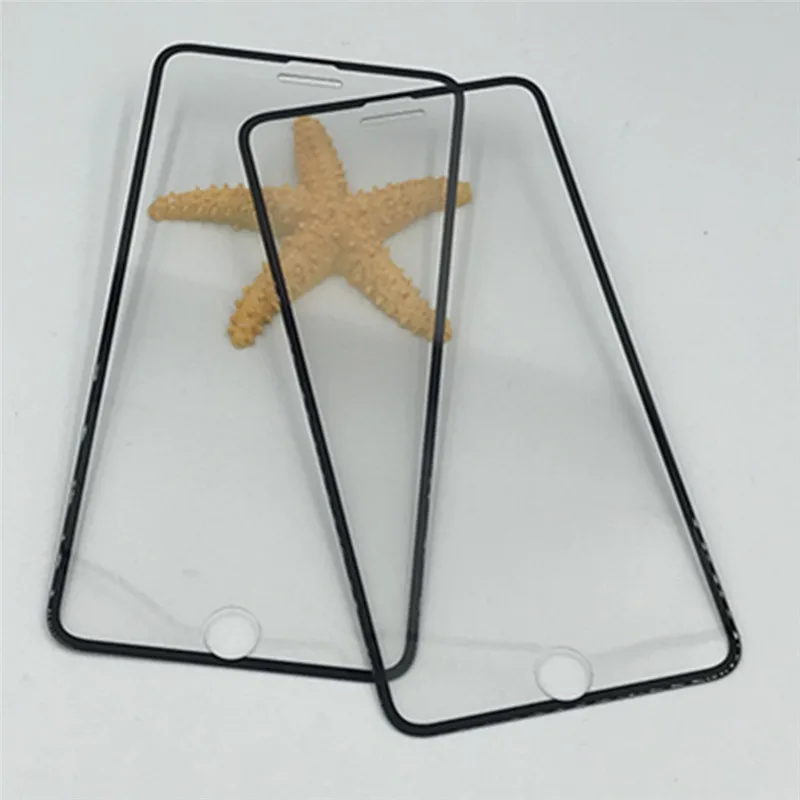 2Pcs Screen Protectors for iPhone 8 plus 7 6 Tempered Glass Universal 4.7 inch 5.5 Black White Film J16D2 | Мобильные телефоны и