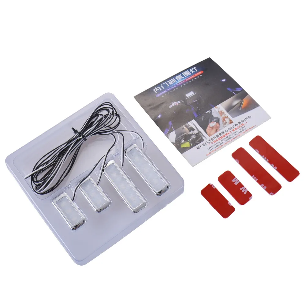 4 Стикеры для ПК автомобилей внутренняя дверная ручка атмосферная лампа ford S-MAX