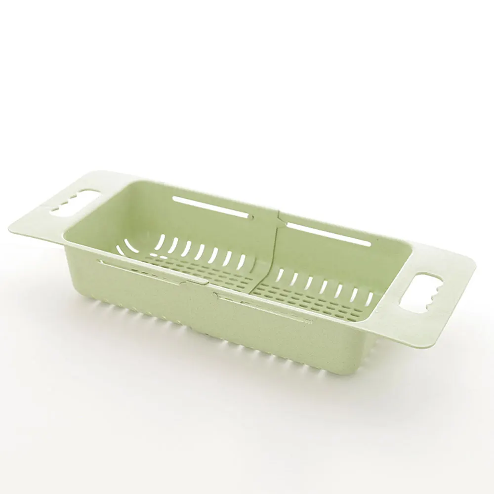 Nordic green Корзина для хранения, держатель для слива пшеничной соломы, 4 вида цветов, органайзер, кухонная посуда, корзина, полка - Цвет: Nordic green