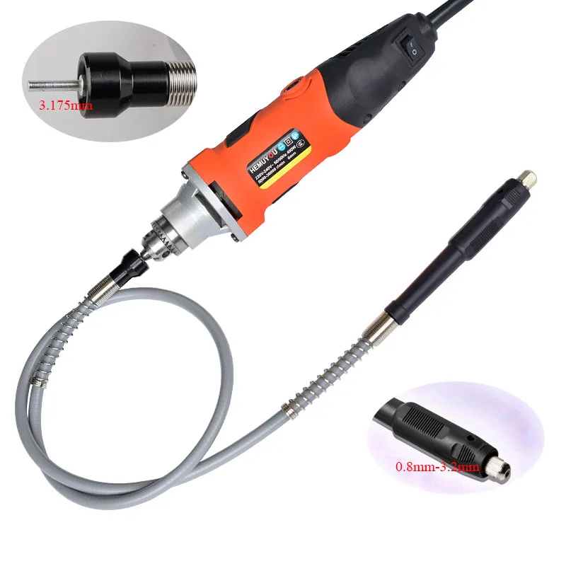 400 Вт Dremel электрическая дрель мини гравер с 6 переменной скоростью для Dremel металлообрабатывающий сверлильный станок полировка 220 В