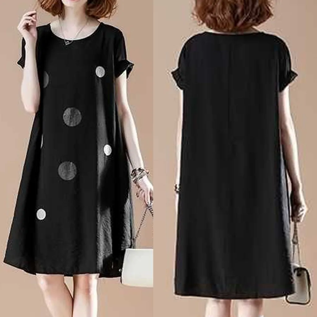 Летнее пляжное платье в горошек повседневное шикарное 100% Брендовое новое модное