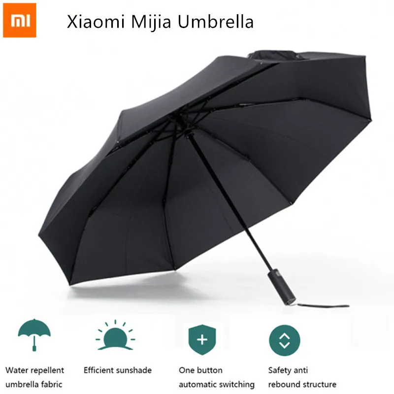 Автоматический зонт Xiaomi Mijia для мужчин и женщин алюминиевый ветрозащитный