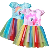 2020 new my baby girl dress children girl little pony dresses cartoon princess party costume kids clothes summer clothing