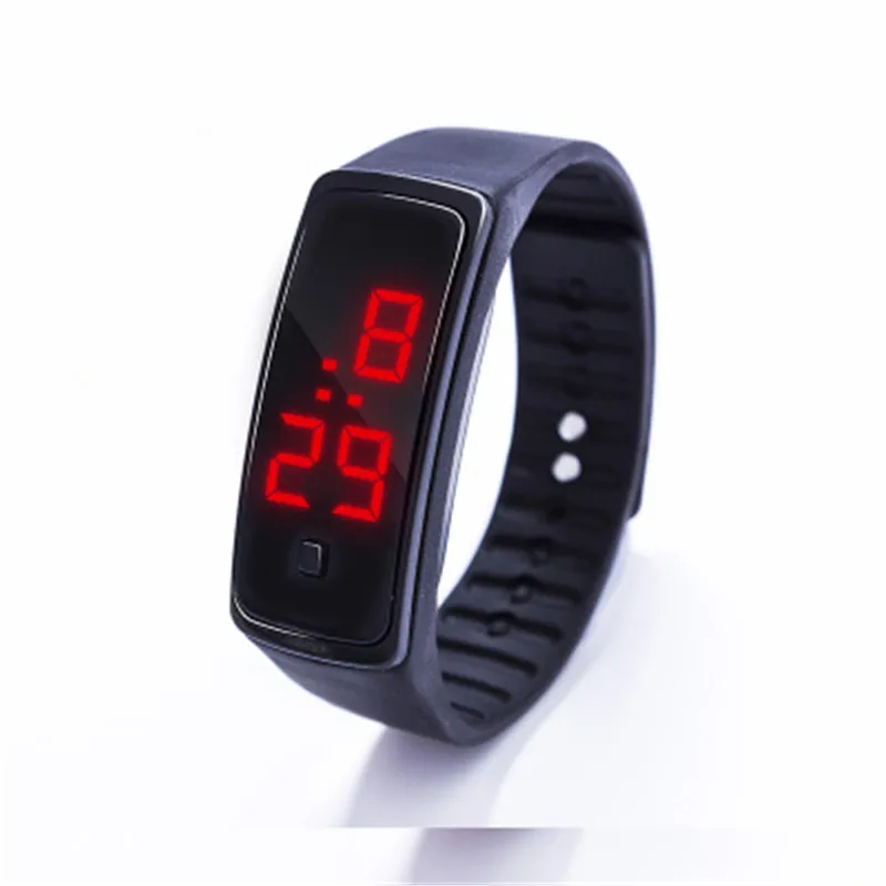 Светодиодные цифровые часы электронные наручные для любителей Кореи мужские и