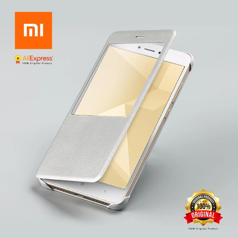 Xiaomi Redmi Note 4X чехол оригинальный note4X интеллектуальные Дисплей Защитная крышка