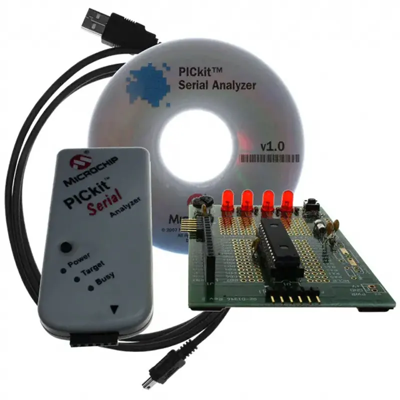 1 шт. x DV164122 PIC16F886 PICkit серийный анализатор PIC MCU и 8-битная Встроенная оценочная