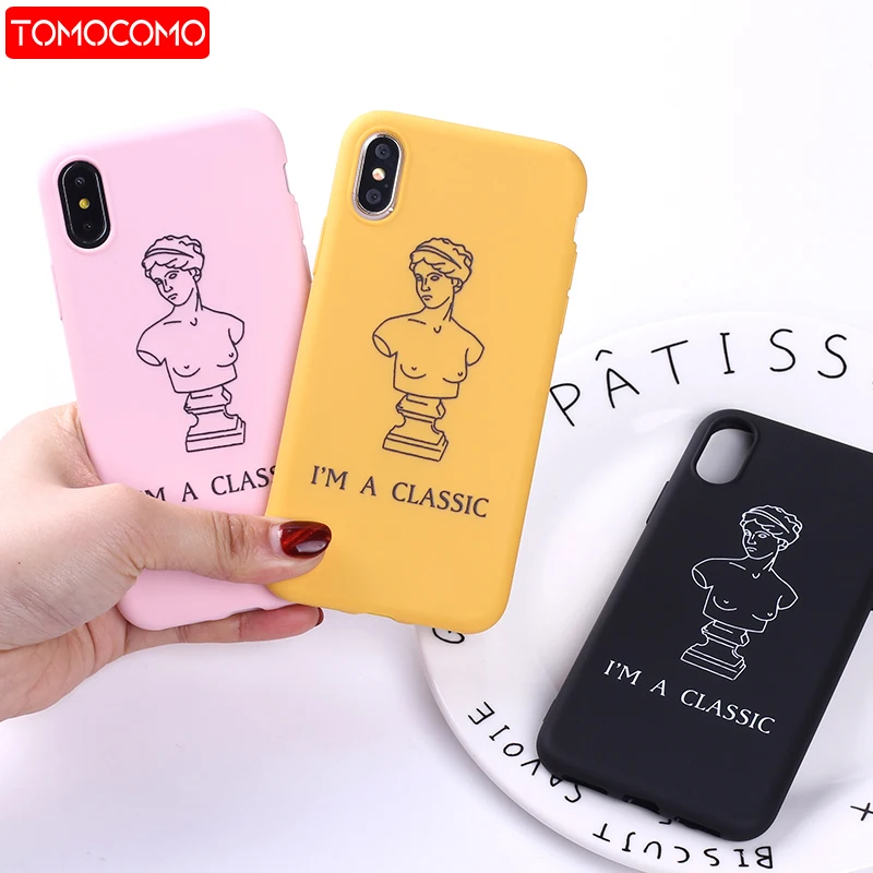 

David Art I Am Classic Girl Boss For iPhone 11 Pro12 8 8Plus X 7 7Plus XS Max Soft Silicone Candy Case Fundas Coque Cover