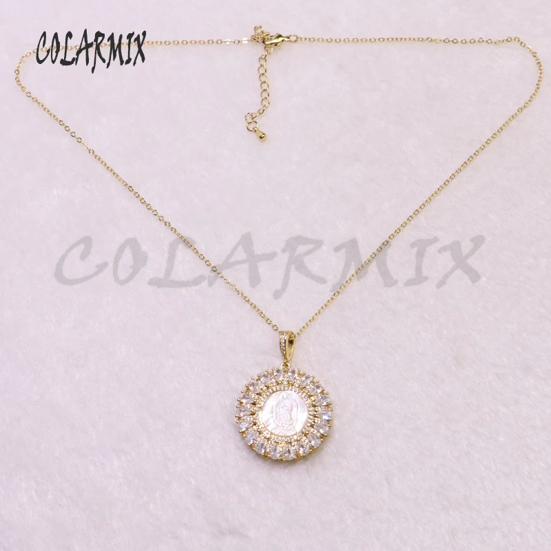 5 нитей Девы Марии Подвески ожерелье барокко кулон ювелирные изделия оптом