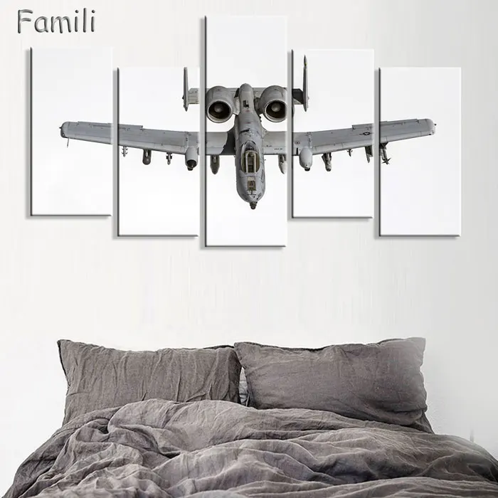 5 шт./компл. художественные картины на холсте HD печать боец летательный аппарат